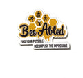 2.5" Bee Abled Vinyl Sticker